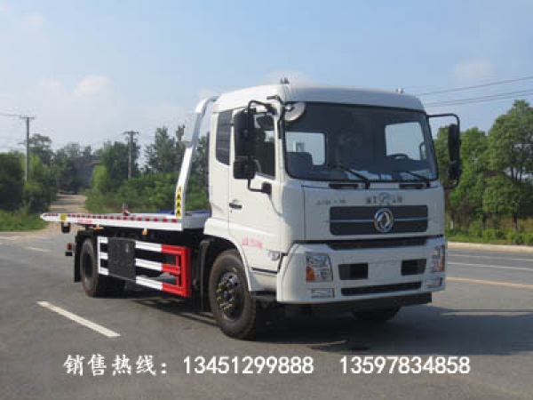 東風(fēng)天錦平板一拖二清障車(國六)